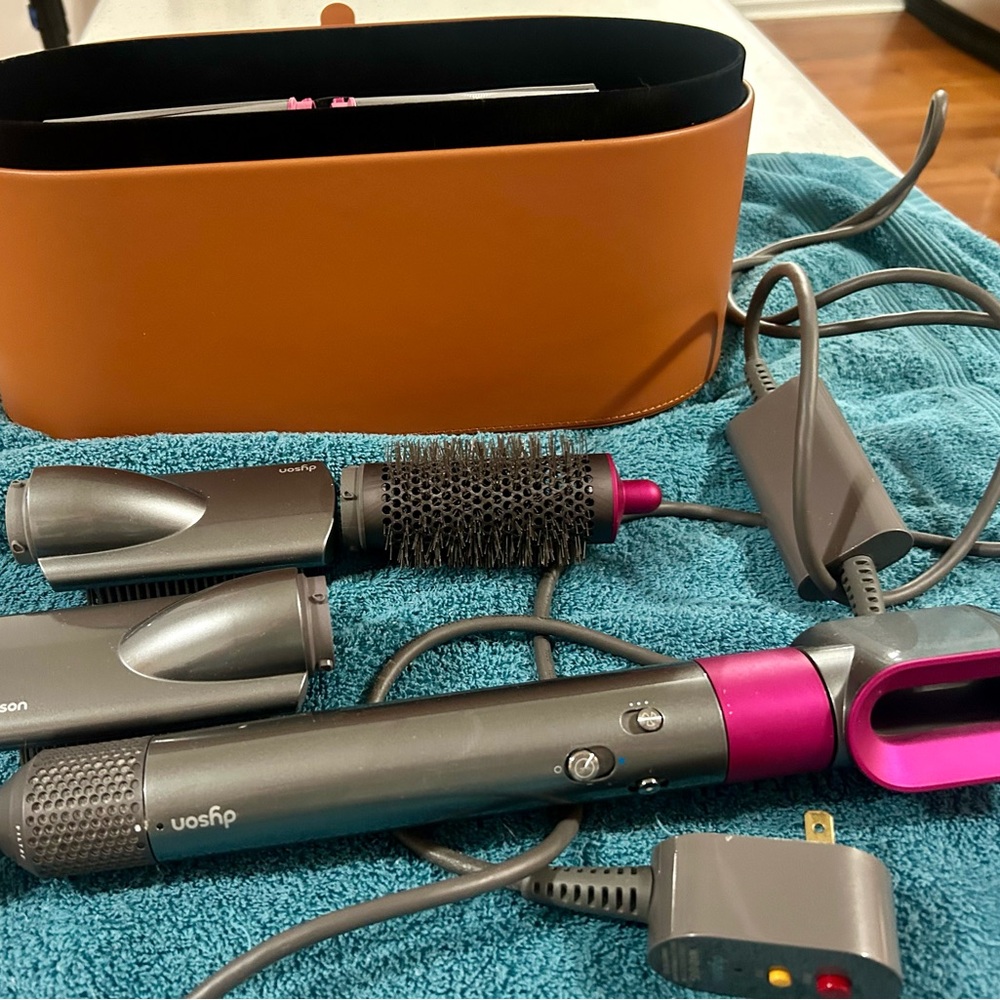 Dyson Air Wrap Hair Styling Set with Pink Accents